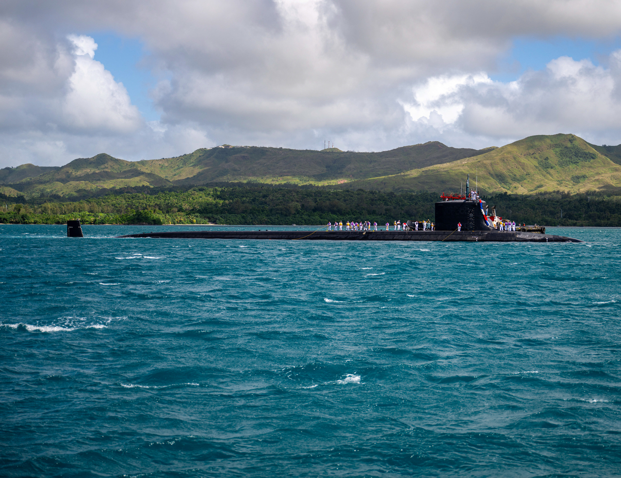 2024년 11월 26일 괌 미 해군기지에 배치된 USS 미네소타(SSN 783).[미 해군 홈페이지]