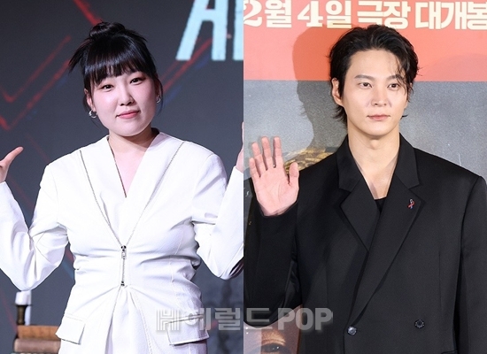 방송인 이은지, 배우 주원/사진=민선유 기자