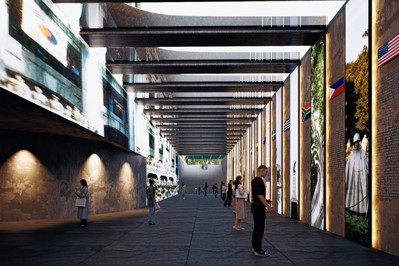 A rendering of the underground space of the Garden of Gratitude, located in Gwanghwamun Square, central Seoul (Seoul Metropolitan Government)