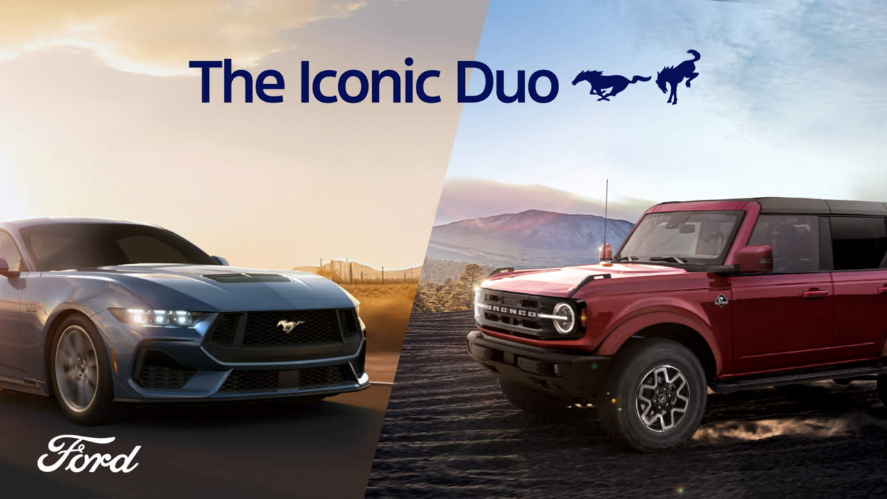 포드 머스탱(Mustang)과 포드 브롱코(Bronco) [우리금융그룹 제공]