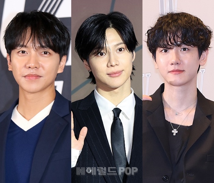 이승기, 태민, 백현/사진=민선유 기자