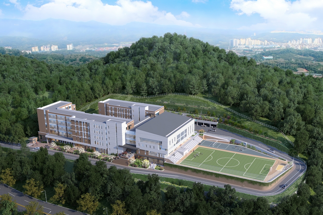 달서중·고등학교 조감도.[대구 달성군 제공]
