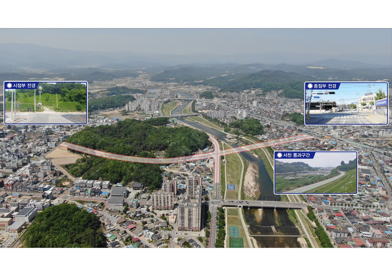 영주시 가흥신도시~세무서사거리 도시계획도로 추진계획도. (영주시 제공)