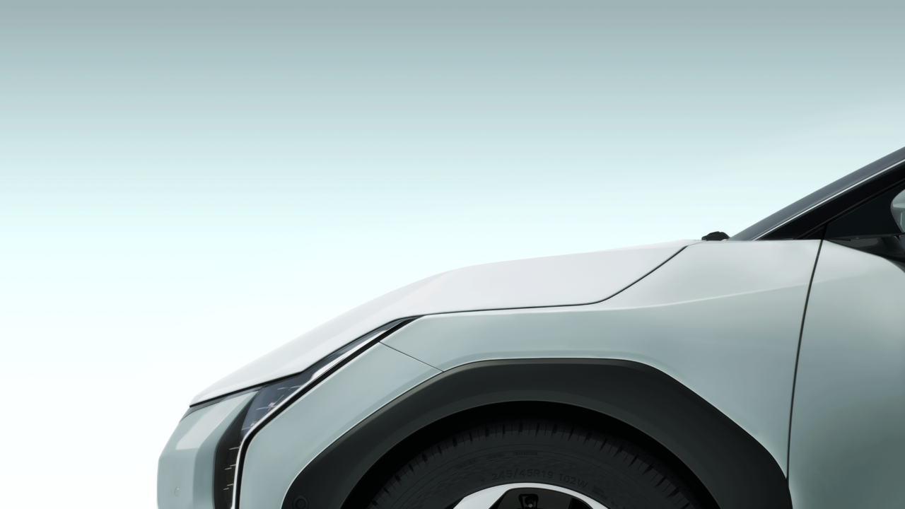Teaser of Kia's EV4 (Hyundai Motor Group)