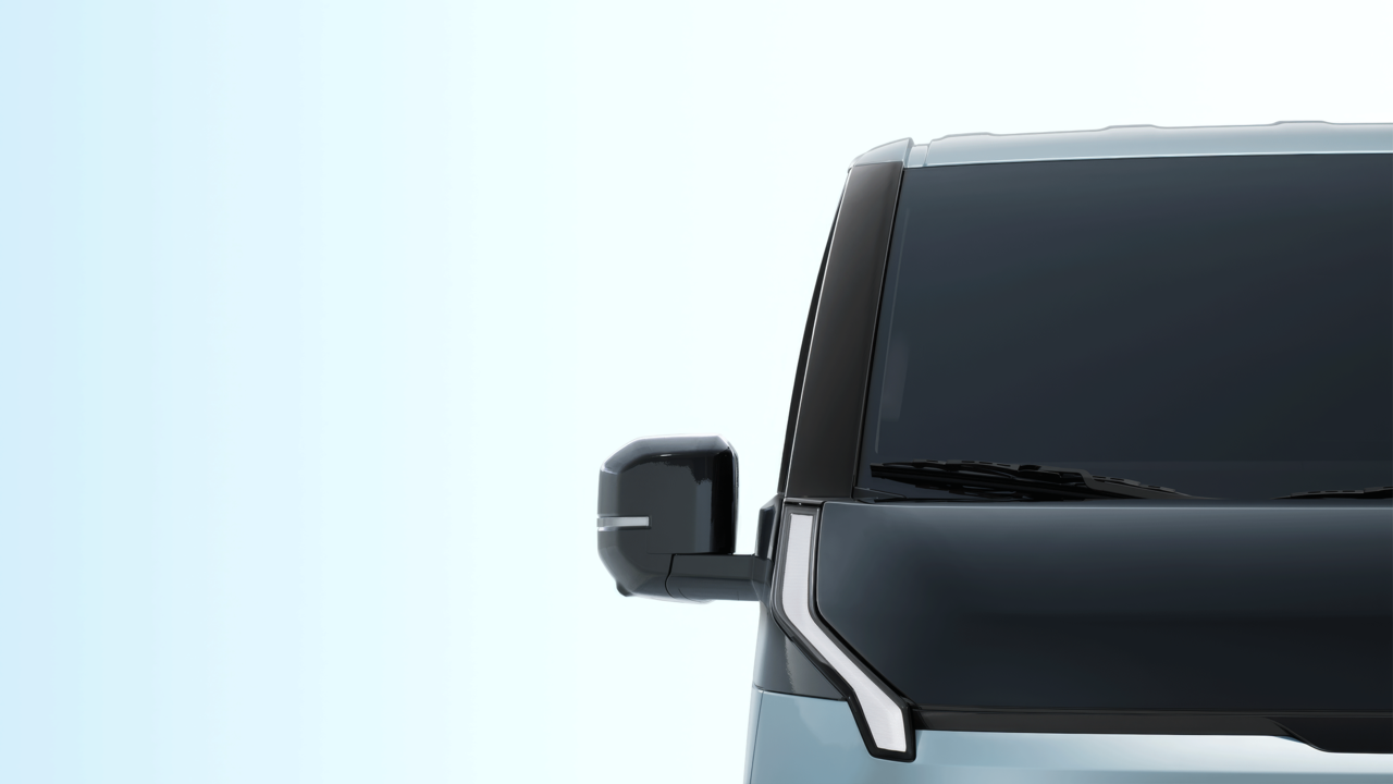 Teaser of Kia's PV5 (Hyundai Motor Group)