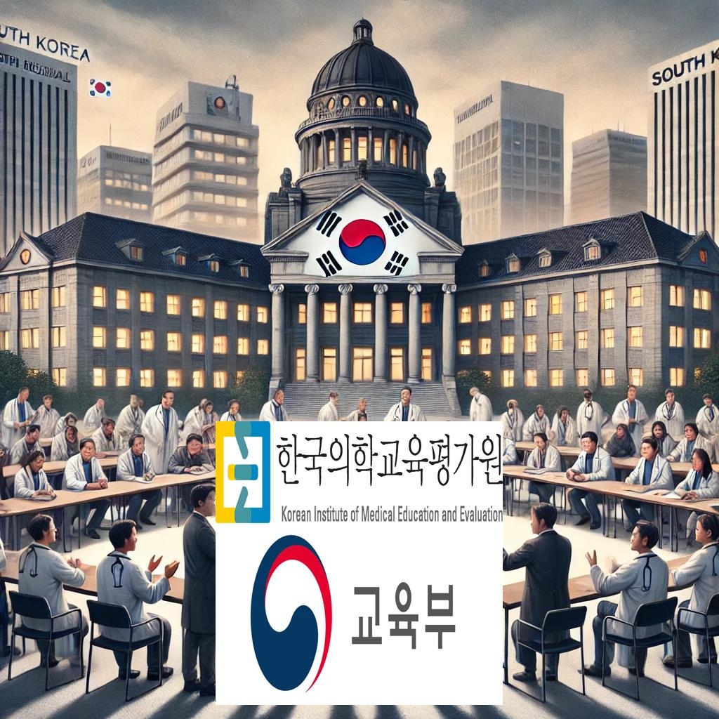 한국의학교육평가원(의평원)이 정원이 급격하게 늘어난 의과대학 3곳(충북대·원광대·울산대)에 대해 ‘불인증 유예’ 결정을 내렸다. [챗GPT를 이용해 제작]