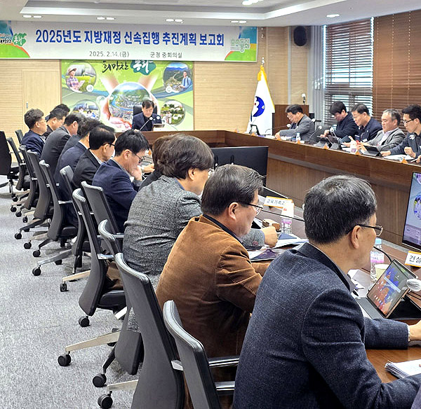 14일 봉화군이 배진태 부군수 주재로 2025년 지방재정 신속 집행 추진계획 보고회를 개최했다. (봉화군 제공)