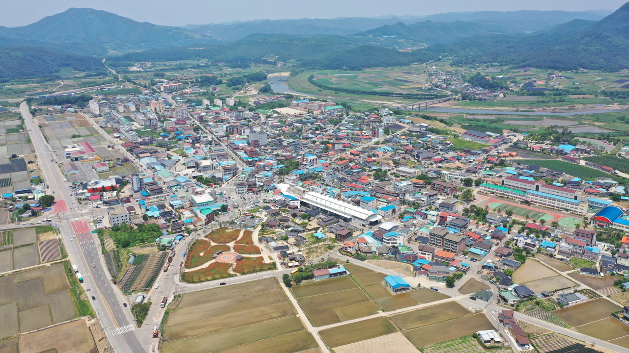 청송군 진보면 소재지 전경.[청송군 제공]