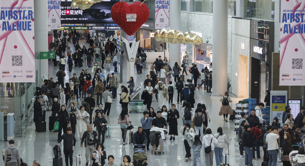 인천공항 1터미널 면세구역의 모습. [연합]