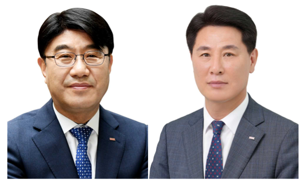 BNK금융그룹이 18일 자회사 CEO 최종 후보 선정을 마무리했다. 부산은행은 조직의 연속성과 안정성을 중시해 방성빈(왼쪽) 은행장의 연임을 확정한 반면, 경남은행은 변화와 혁신을 꾀하며 김태한(오른쪽) 부행장보를 새로운 리더로 내정했다. [BNK금융그룹]
