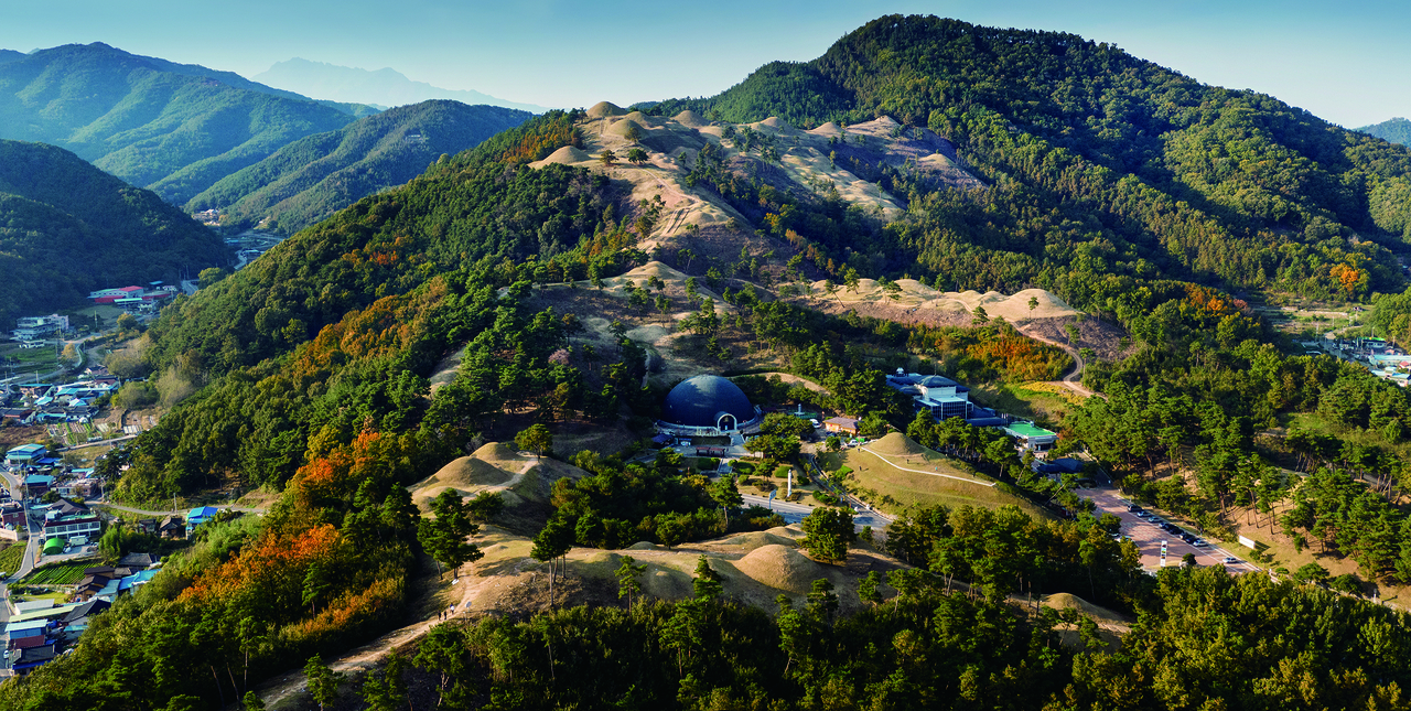 고령 지산동 고분군 전경. [국가유산청]