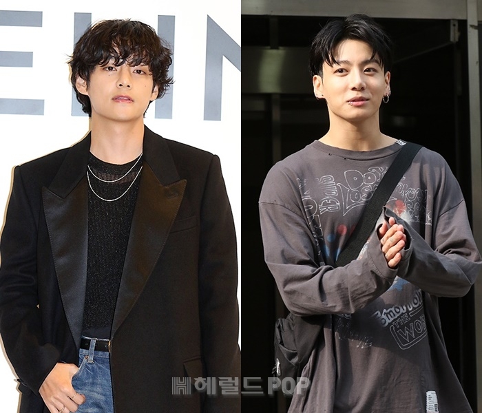 뷔, 정국/사진=민선유 기자