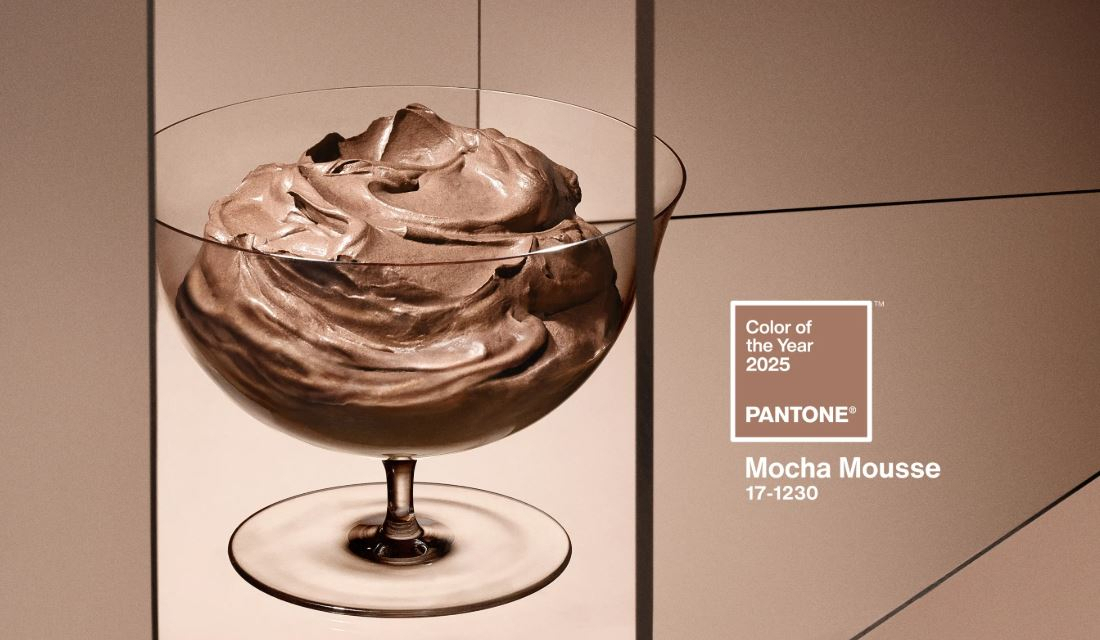 Mocha Mousse, a shade that evokes a sense of comfort and warmth, is Pantone Color Institute's color of the year for 2025. (Pantone Color Institute)