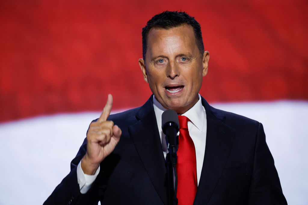 Richard Grenell, former US ambassador to Germany, speaks during the Republican National Convention at the Fiserv Forum in Milwaukee, Wisconsin on July 17, 2024.  (Getty Images)
