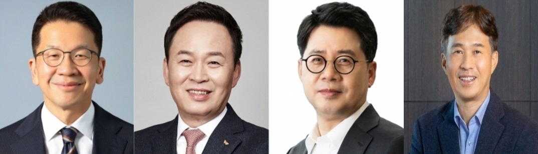 왼쪽부터 최창원 수펙스추구협의회 의장, 장용호 SK㈜ CEO, 박상규 SK이노베이션 CEO, 곽노정 SK하이닉스 CEO. [각사 제공]