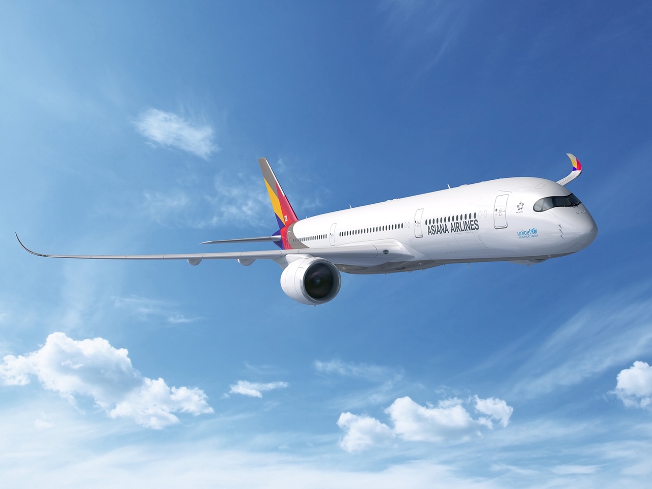 Asiana Airlines Airbus A350 in flight (Asiana Airlines)