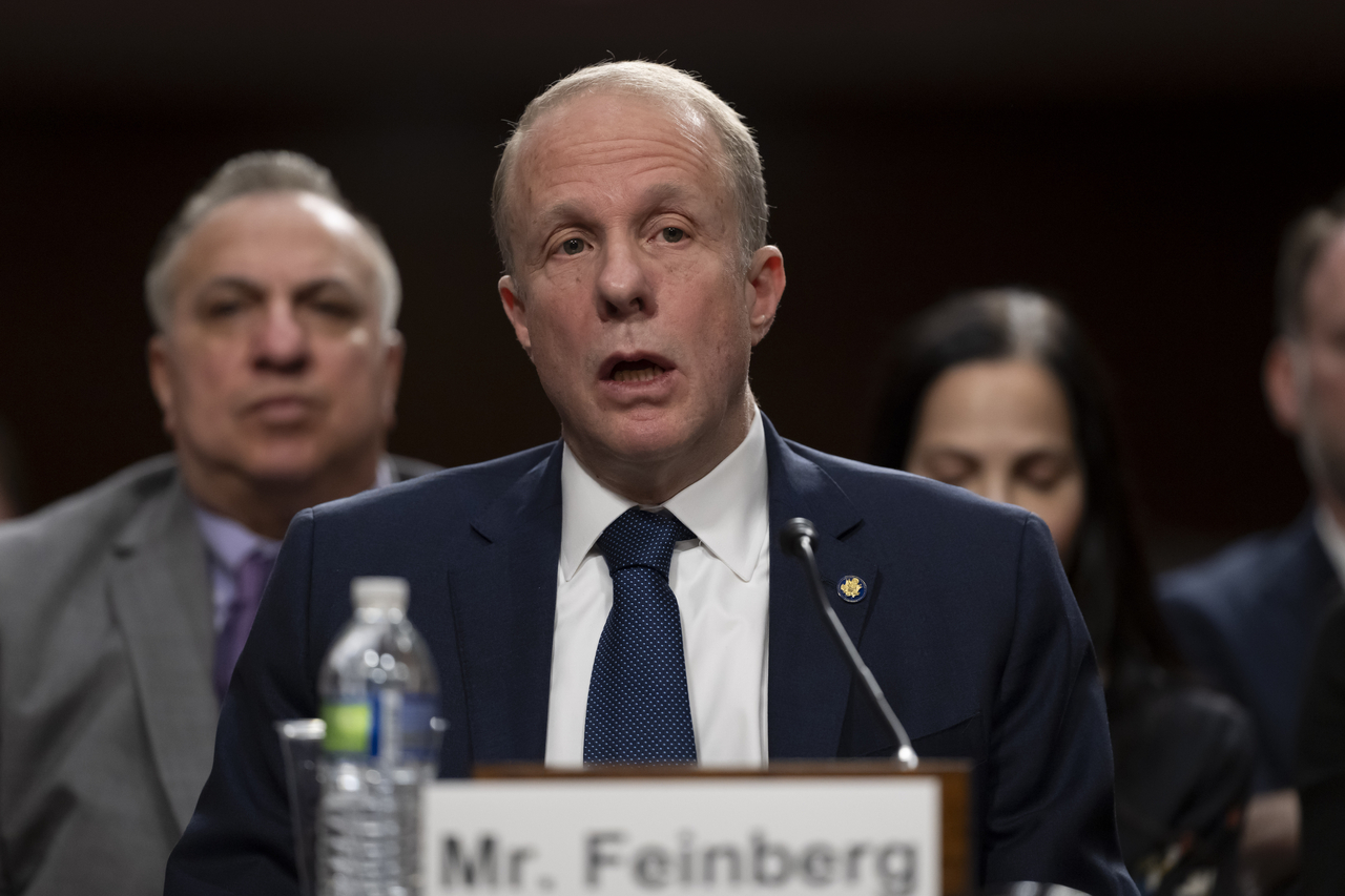 Stephen Feinberg, President Donald Trump's choice to be deputy secretary of defense, appears before the Senate Armed Services Committee for his confirmation hearing on Capitol Hill in Washington on Tuesday. (AP-Yonhap)
