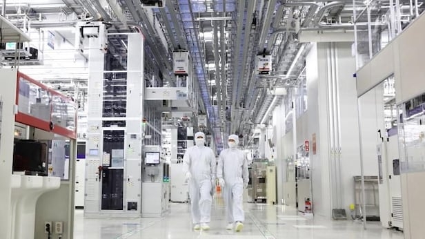 This file photo, provided on Sept. 7, 2022, shows its production line in the city of Pyeongtaek, about 60 kilometers south of Seoul. (Samsung Electronics Co.)