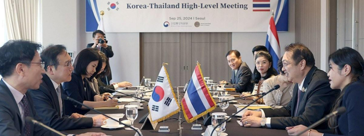 South Korea and Thailand hold their second round of negotiations for a bilateral economic partnership agreement in Seoul on Sept. 25, 2024. (Ministry of Trade, Industry and Energy)