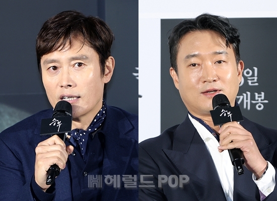 배우 이병헌, 조우진/사진=민선유 기자