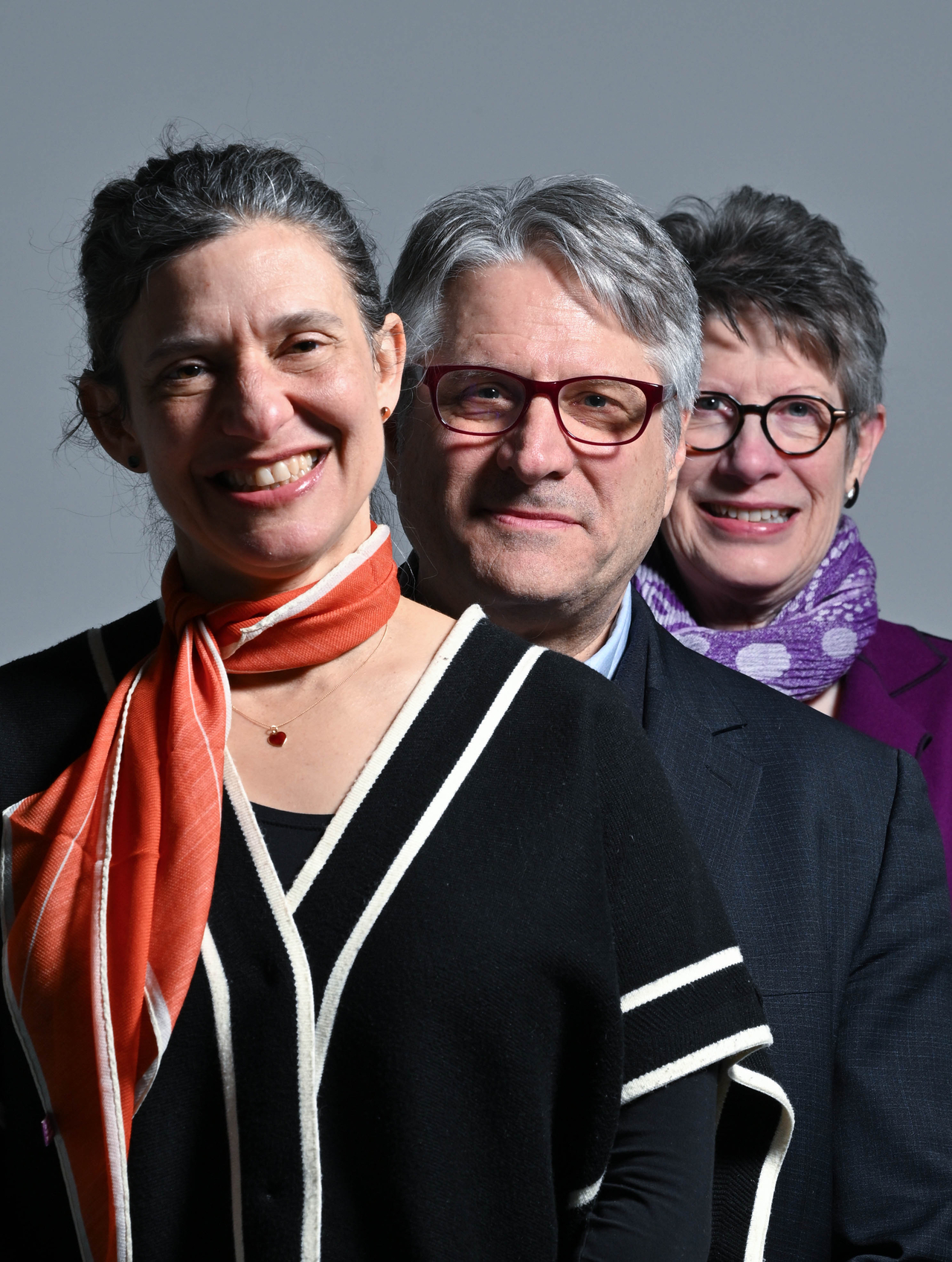 From left: Professor Dafna Zur, dean of Sup sogui Hosu, professor Ross King, founder of Sup sogui Hosu, and Christine Schulze, executive director of Concordia Language Villages, pose for a photo ahead of an interview with The Korea Herald at Herald Square in Yongsan-gu, Seoul, on Feb. 21. (Im Se-jun/The Korea Herald)