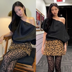 제니, 한 마리의 치타..강렬한 호피 무늬+섹시한 각선미
