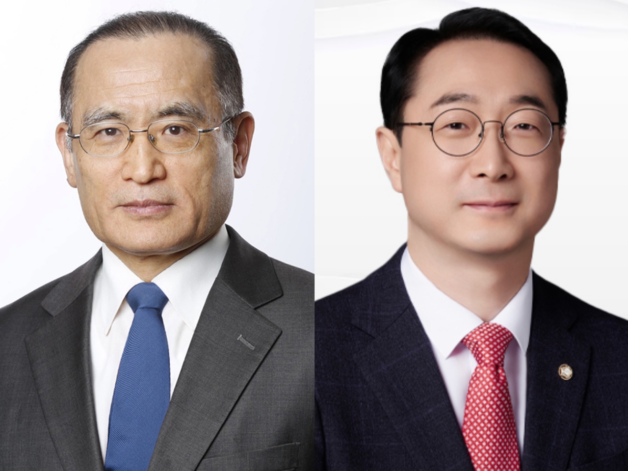 South Korea-US lawmakers' alliance's board members: Democratic Party of Korea Rep. Wi Sung-lac (left) and People Power Party Rep. Kim Gunn
