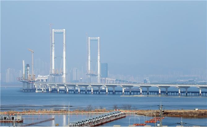 제3연륙교 건설현장