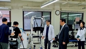 주형환 저고위 부위원장, 국립재활원 방문…로봇재활실, 스마트돌봄 스페이스 운영현황 점검