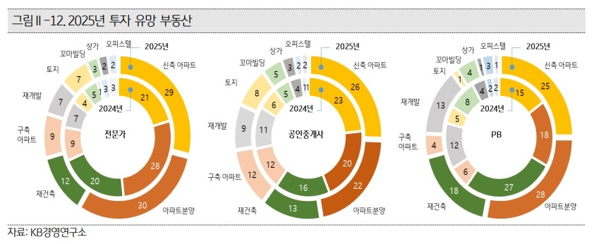 2025년 투자 유망 부동산 [자료=KB경영연구소]