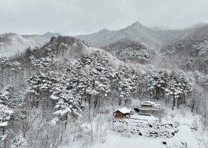 Snow spectacle in March