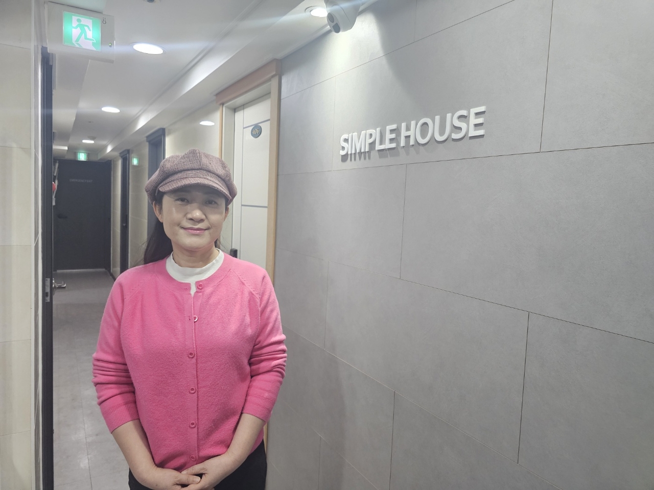 Lee Sung-hee, owner of the Simple House gosiwon near Sinchon Station in Seoul. (Choi Jae-hee/The Korea Herald)