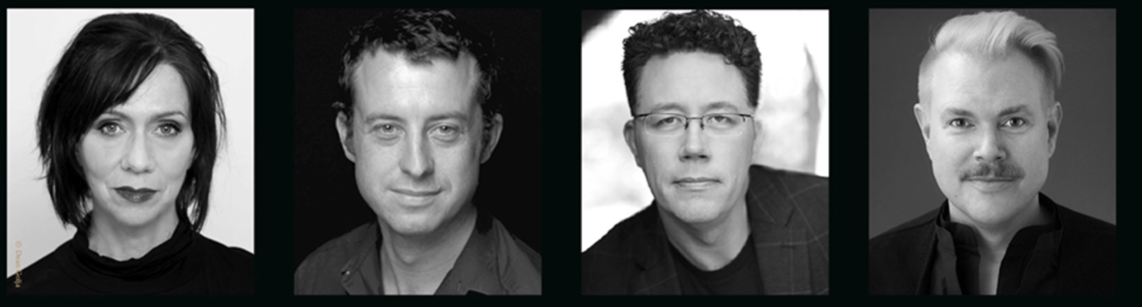 (From left) Composer Mary Finsterer, librettist Tom Wright, conductor Steven Osgood and director Stephen Carr (SAC)