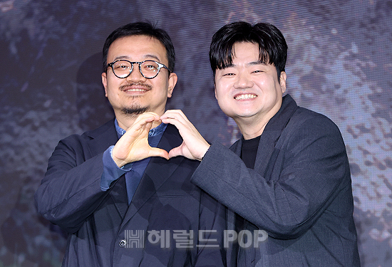 연상호 감독, 배우 신민재/사진=민선유 기자