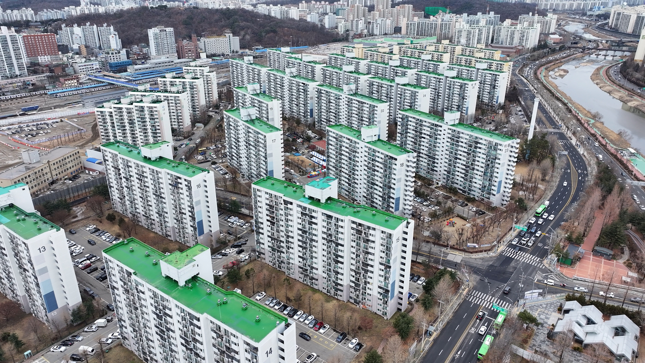서울 노원구 월계동 월계시영아파트(미미삼) 단지 전경. [이건욱PD]