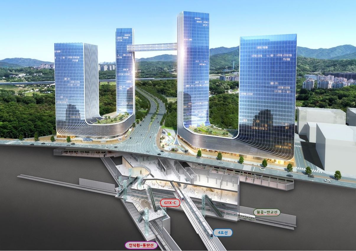 Anticipated design of Anyang's Indeogwon Compact City (Anyang City)