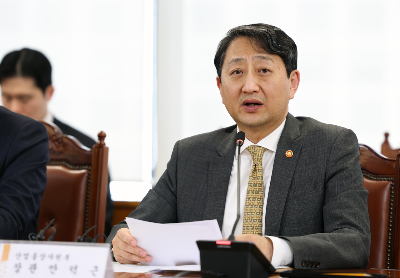 안덕근 산업통상자원부 장관［연합］