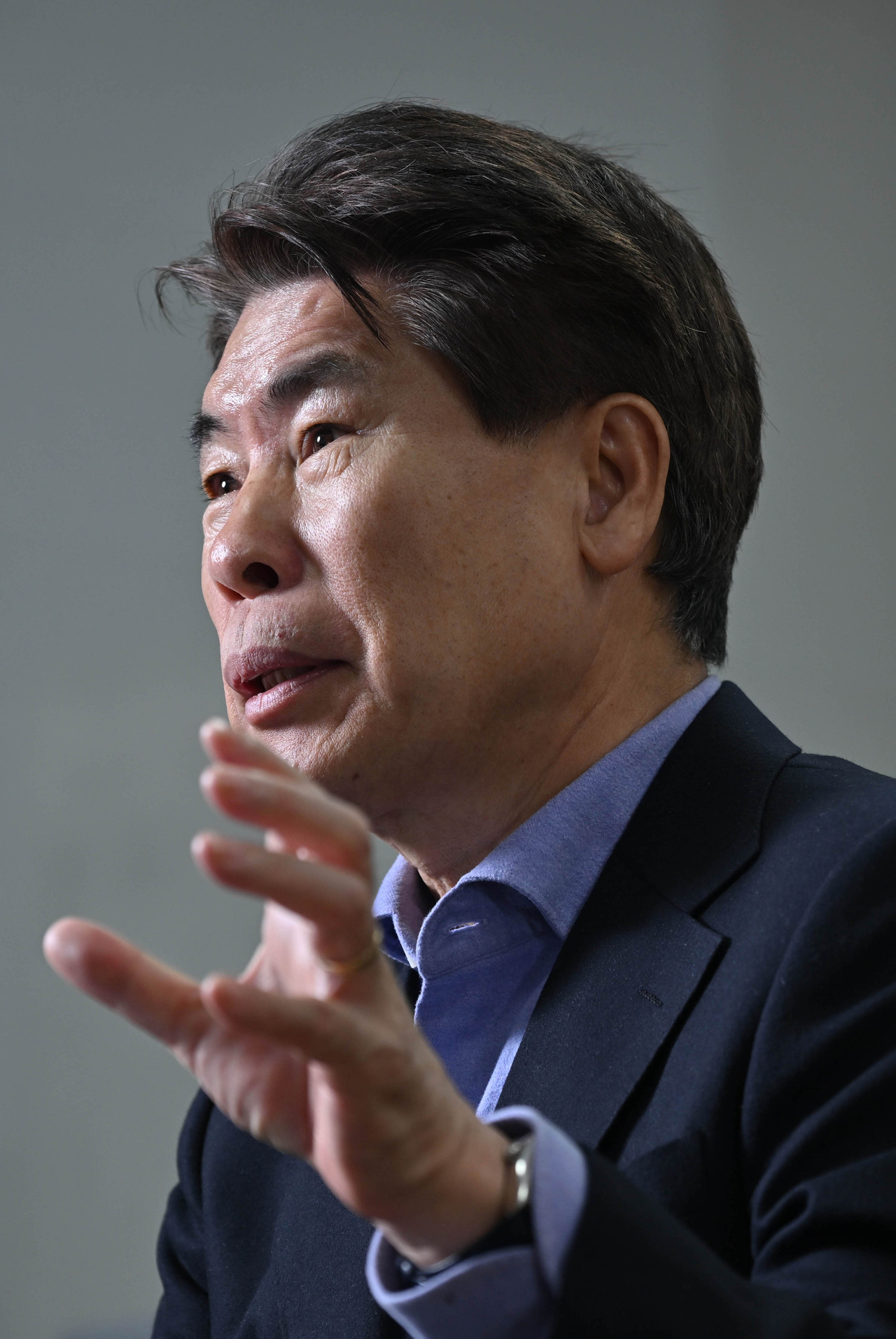 윤종원 전 IBK기업은행장이 21일 오후 서울 중구 한국금융연구원에서 헤럴드경제와 인터뷰를 하고 있다. 임세준 기자