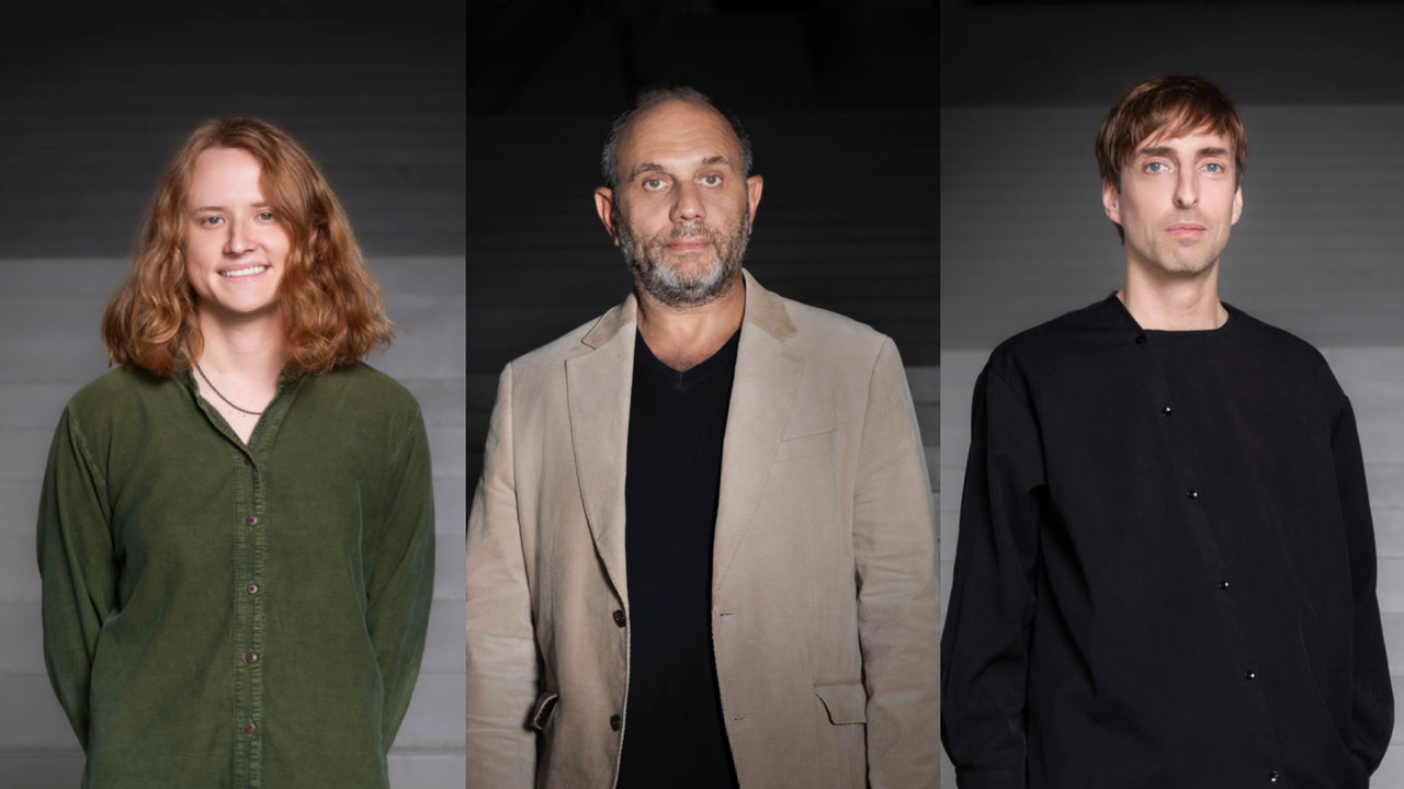 (From left) Hallie Ayres, Anton Vidokle and Lukas Brasiskis, artistic directors of the 13th Seoul Mediacity Biennale (Courtesy of SeMA)