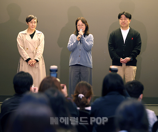 서혜진 대표, 황인영 대표, 용석인 PD/사진=민선유 기자