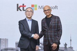 [Photo News] KT, Microsoft chiefs meet in Seoul