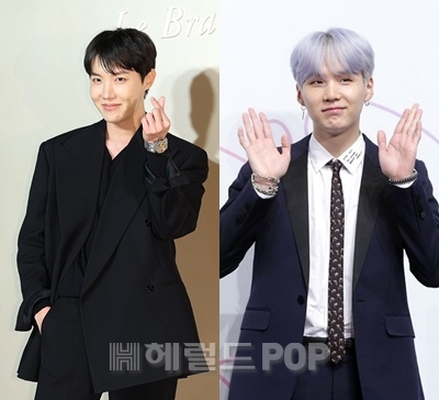 제이홉, 슈가/사진=헤럴드POP DB