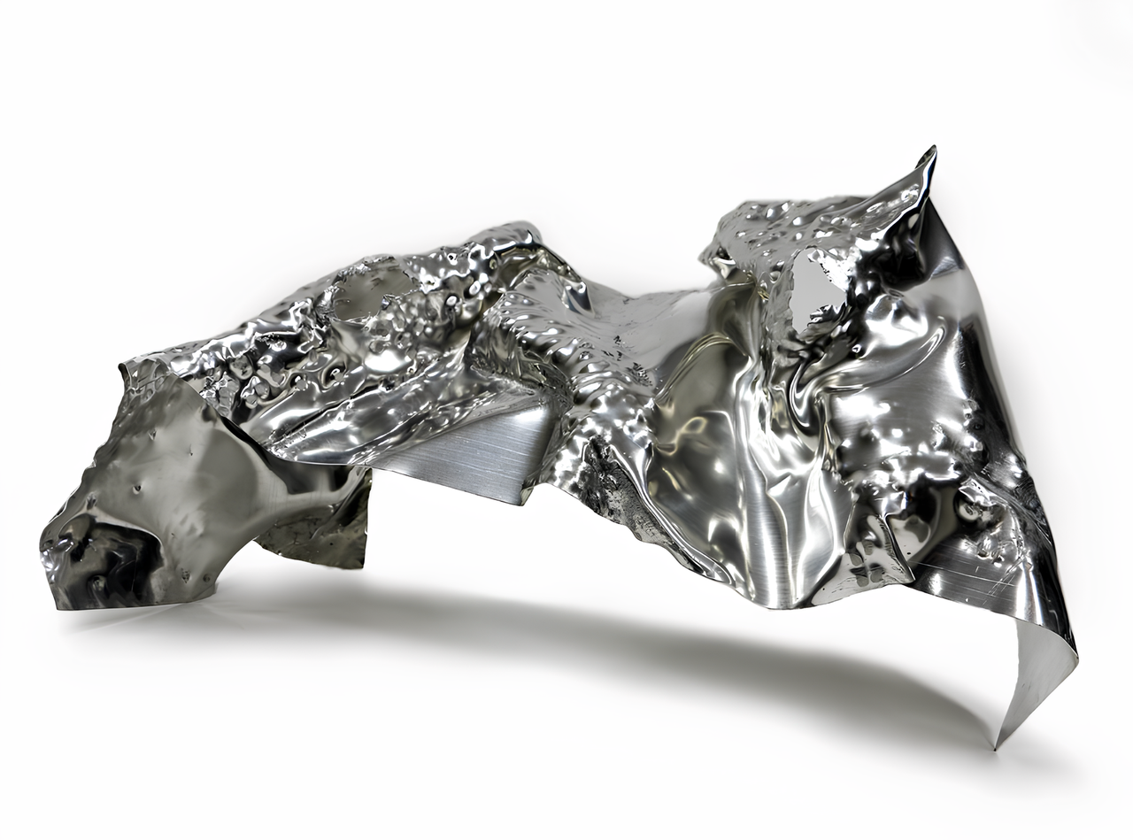 박소연, 낯선 조각, 알루미늄 시트, 50×120×20 cm, 2024