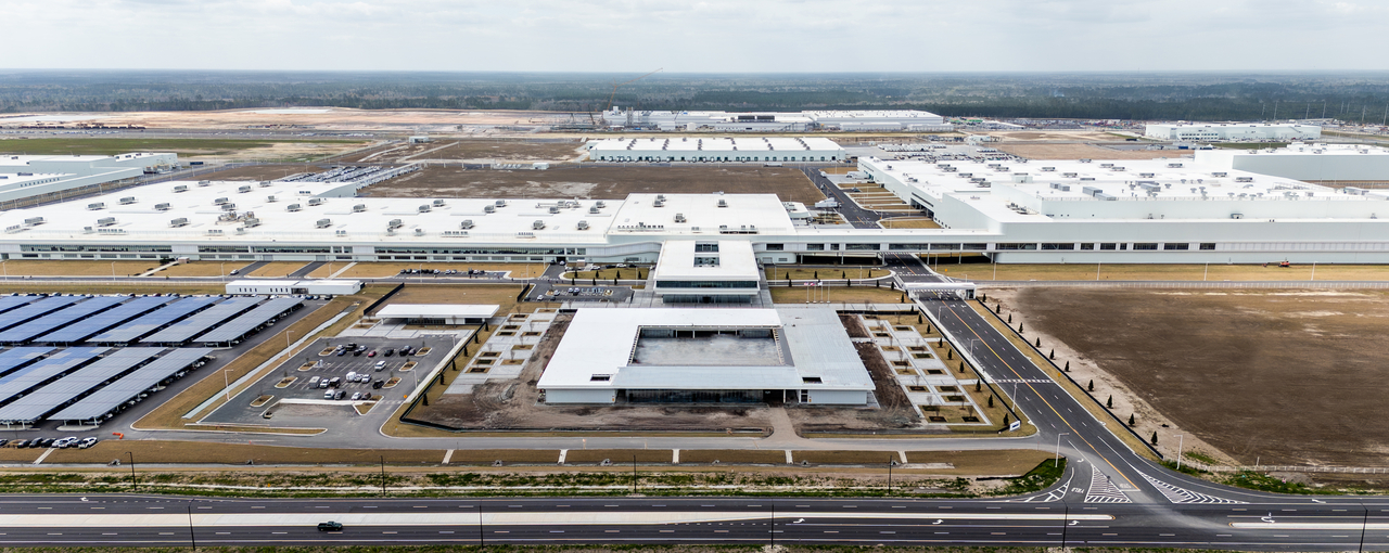 An aerial view of Hyundai Motor Group Metaplant America in Ellabell, Georgia (Hyundai Motor Group)