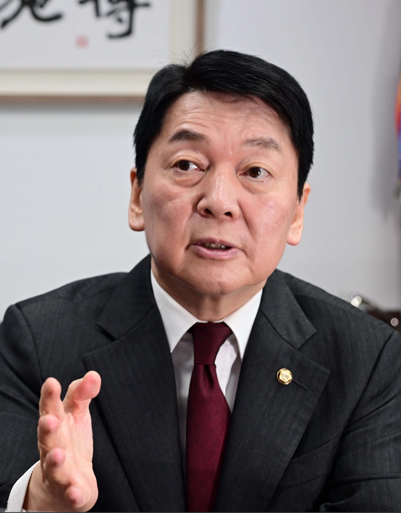 안철수 국민의힘 의원이 27일 오전 서울 여의도 국회에서 코리아헤럴드와 인터뷰를 하고 있다. 이상섭 기자