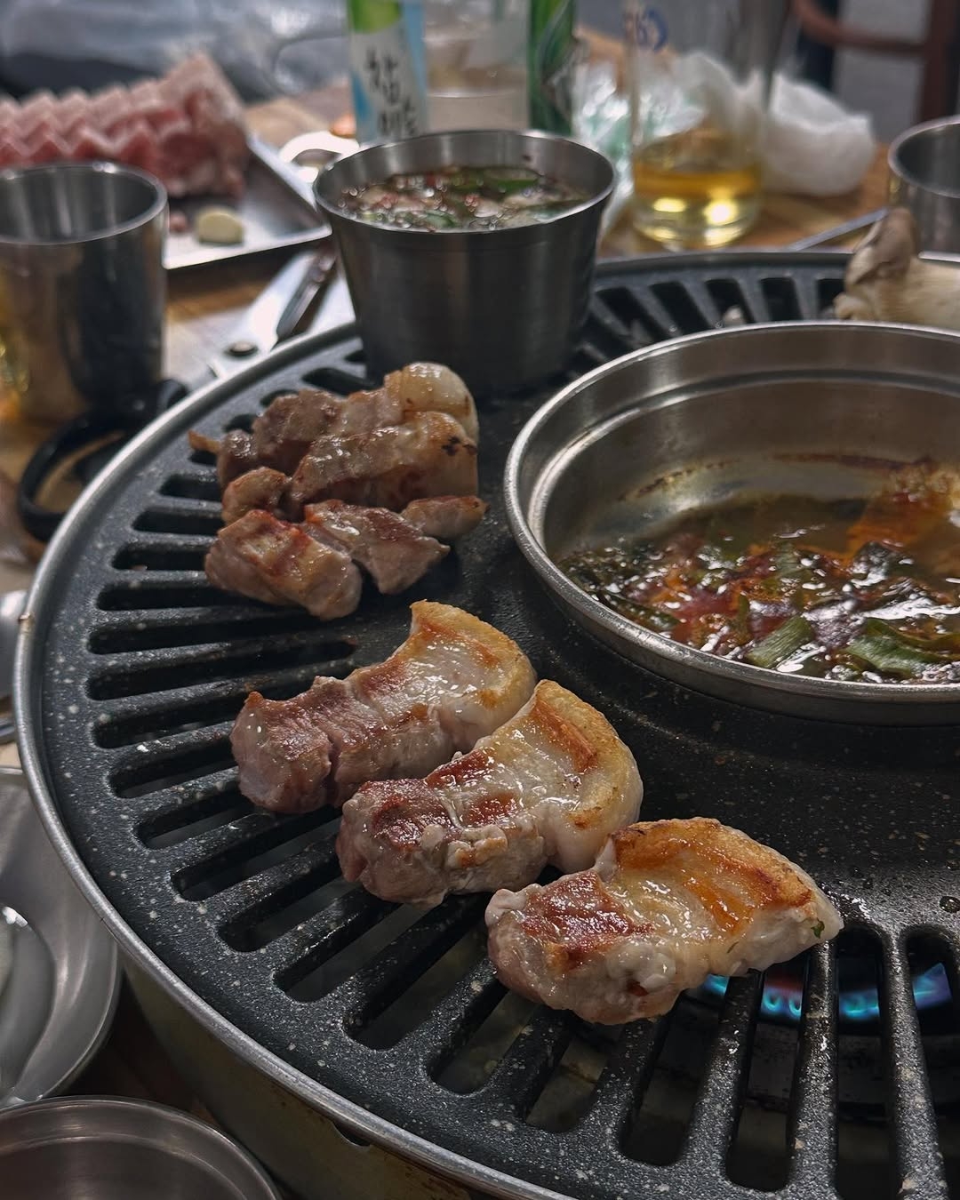 Grilled samgyeopsal at Daega (Instagram)