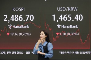Kospi tumbles, won slides amid US tariff shock