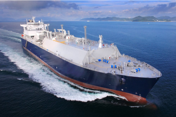 This photo shows a liquefied natural gas carrier produced by the ship maker. (Samsung Heavy Industries Co.)