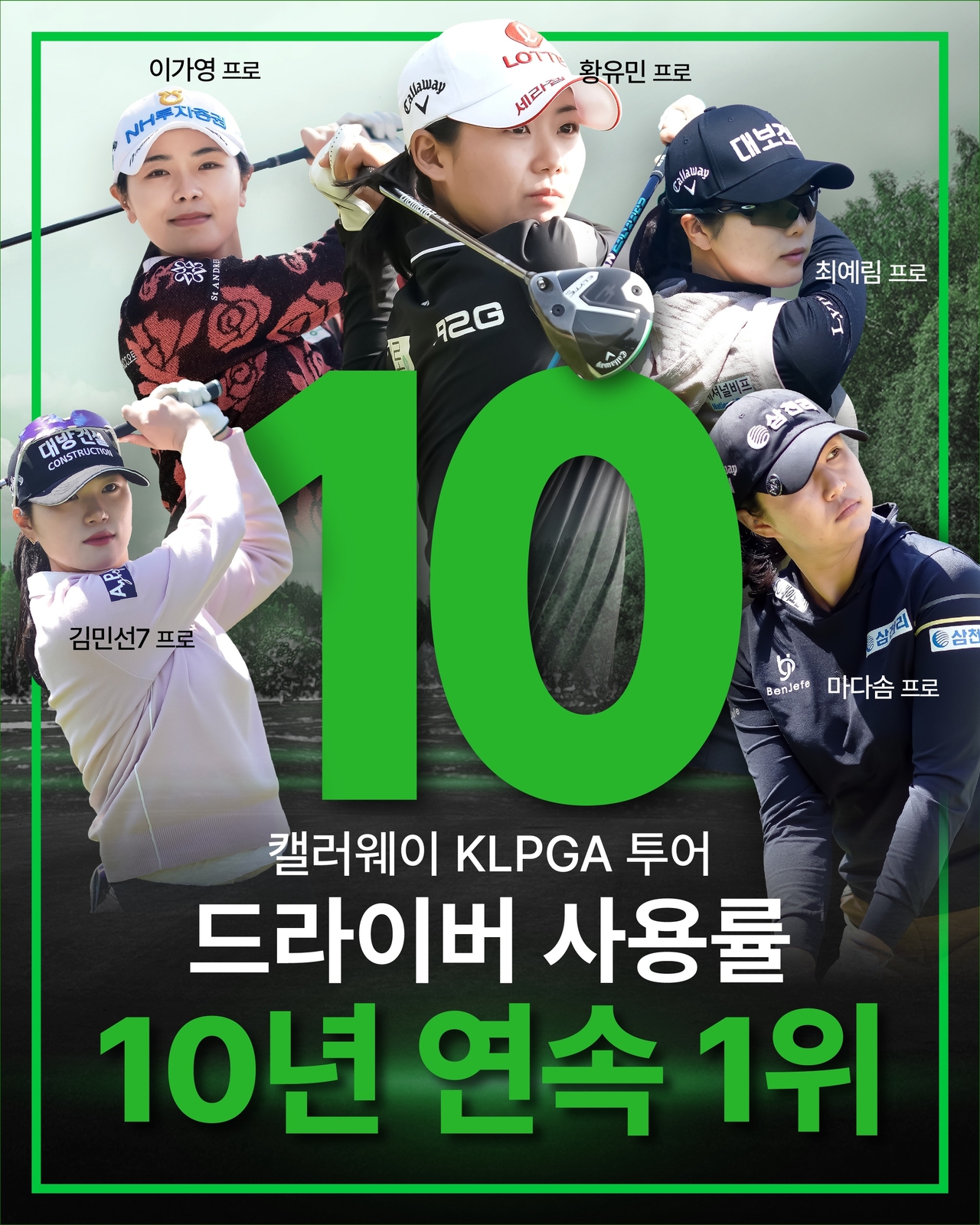 캘러웨이 드라이버, 10년 연속 KLPGA 국내 개막전 사용률 1위
