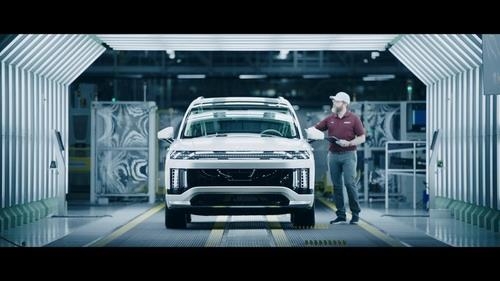 This photo provided by Hyundai Motor America shows a company production line in the US (Yonhap)